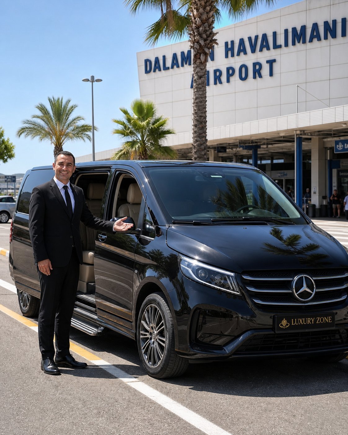 Luxury Zone chauffeur meet & greet at Dalaman Airport